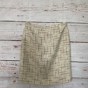 Womens Tahari Arthur S. Levine Skirt size 10 Cream and Taupe